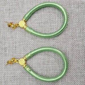 Budha All Weather Womens Earring. Color Esmerald Green